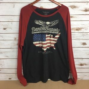 Ralph Lauren Denim Supply Motorcycle Graphic Tee
